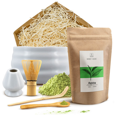 Matcha tea brewing gift set