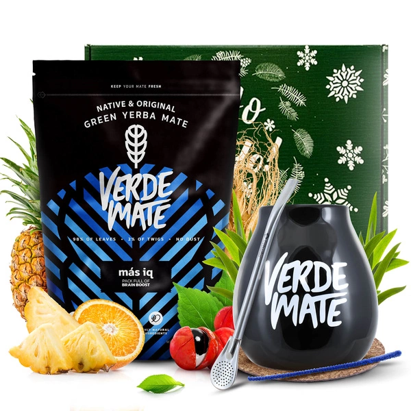 Gift Set Yerba Verde Mate Mas IQ 0,5kg 