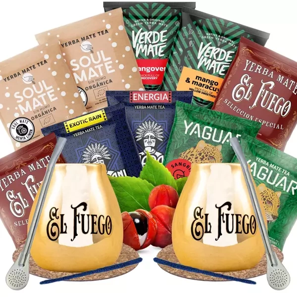 Yerba Mate Starter Kit for Two 10x50g 500g