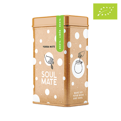 Yerbera – Tin can + Soul Mate Orgánica Menta Limon 0.5kg