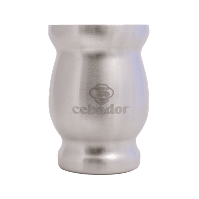 TermoMate Cebador – thermal cup for yerba mate – 190 ml (silver)