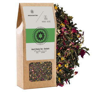 Gift Set for Heart Chakra (Anahata): Chakra Tea + Incense + Rose Quartz