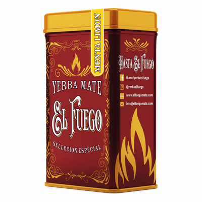 Yerbera – Tin can +  El Fuego Menta Limon 0.5kg 