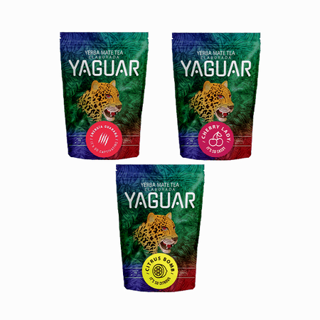 Trio yerba mate Yaguar starter set for beginners