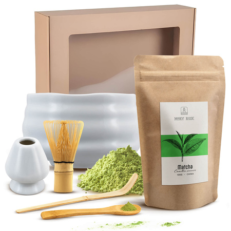 Matcha tea brewing gift set