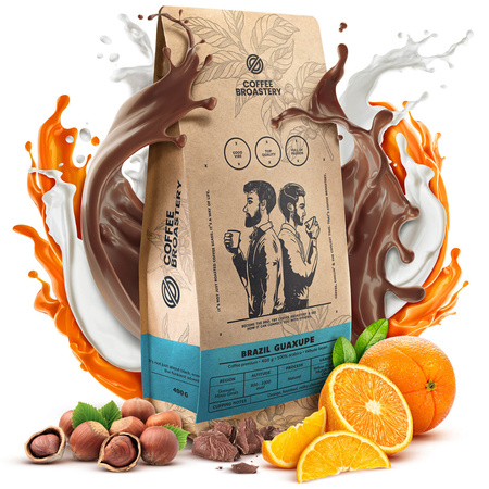 Coffee Broastery - Whole Bean Coffee Brazil Guaxupe Premium 400g