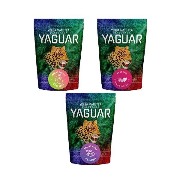 Yerba Mate Yaguar Fruit set 3x500g 1.5kg