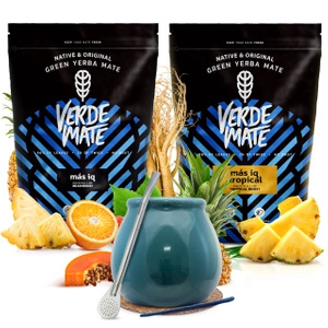 Yerba mate set Verde Mate ceramic calabash bombilla