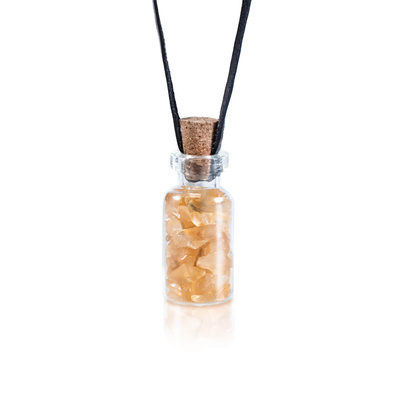 Bottle with stones – Citrine