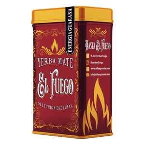 Yerbera – Tin can + El Fuego Energia Guarana 0.5kg 