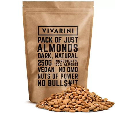 Vivarini - Natural Almonds (dark) 250g