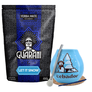 Yerba Mate Winter Starter Set Guarani Let it Snow 400g