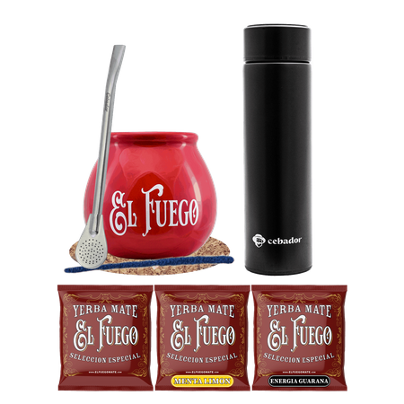 Set Yerba Mate 150g Mate Gourd 3x50g thermos