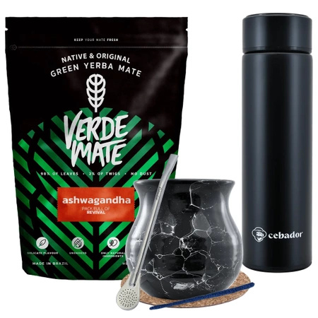 Yerba Verde Mate Ashwagandha 500g thermos set 