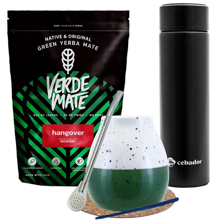 Yerba Verde Mate Hangover set 500g + Thermos