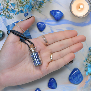 Bottle with stones – Lapis Lazuli