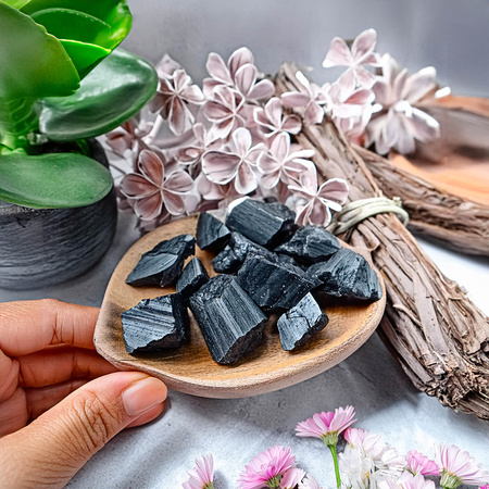 Black tourmaline (raw stone) 1 pc.