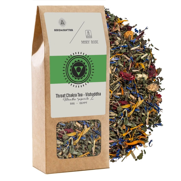 Aromantra x Mary Rose – Throat Chakra Tea – Vishuddha (herbal tea) 50g