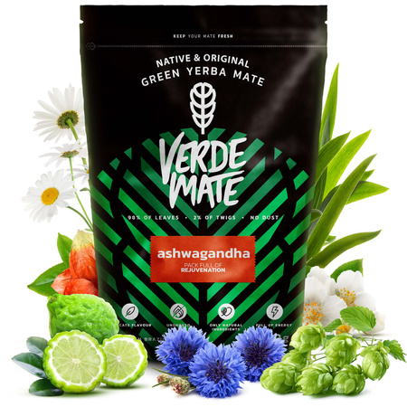 Yerba Verde Mate Ashwagandha 500g thermos set 