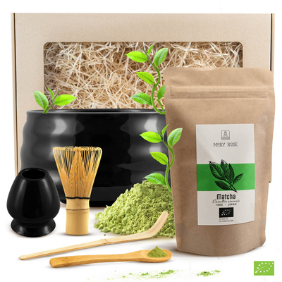 Matcha tea brewing gift set