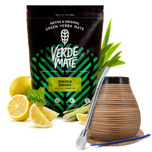 Yerba Mate Verde Mate Green Menta Limon Starter Set 500g