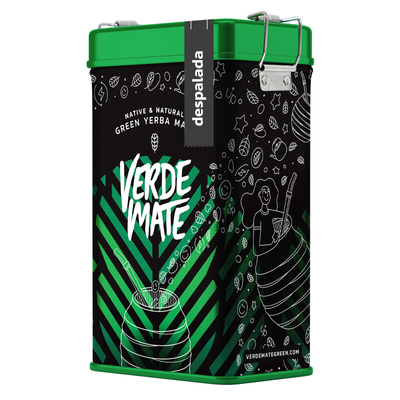 Yerbera – Tin can + Verde Mate Green Despalada 0.5kg