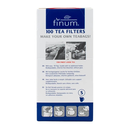 Paper tea filters – size S (100 pieces)