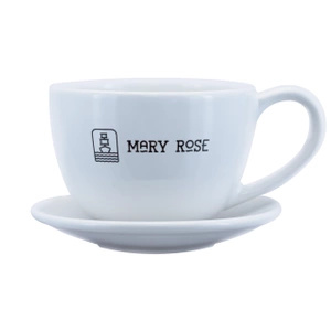 Teacup with Mary Rose logo (white) 200ml