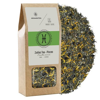 Aromantra x Mary Rose – Zodiac Tea – Pisces (green tea) 50g