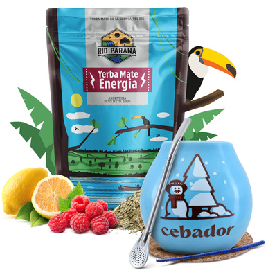 Yerba Mate Winter Starter Set Rio Parana 500g