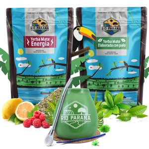 Yerba Mate set Rio Parana Energia Elaborada 2x500g + accessories