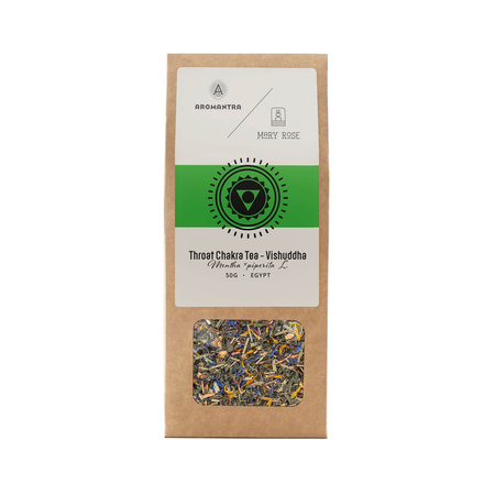 Aromantra x Mary Rose – Throat Chakra Tea – Vishuddha (herbal tea) 50g