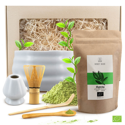 Matcha tea brewing gift set